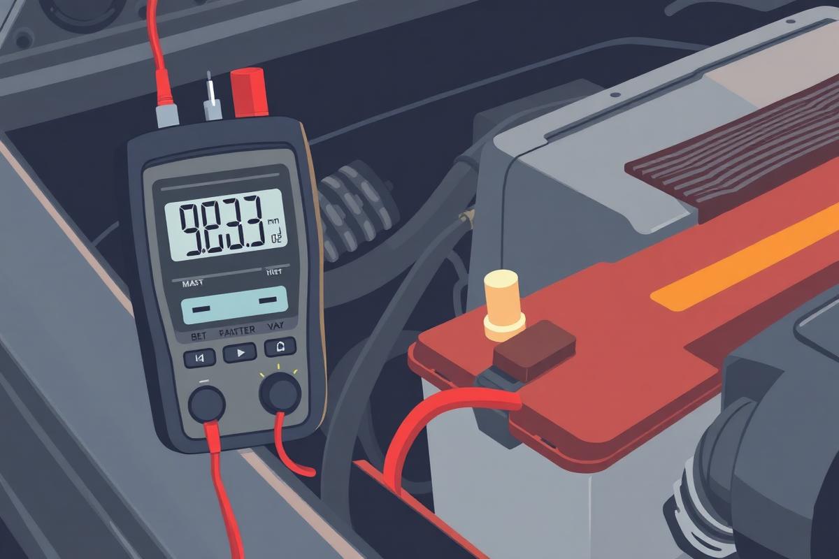 Multimeter reading around ten volts while the engine is cranking